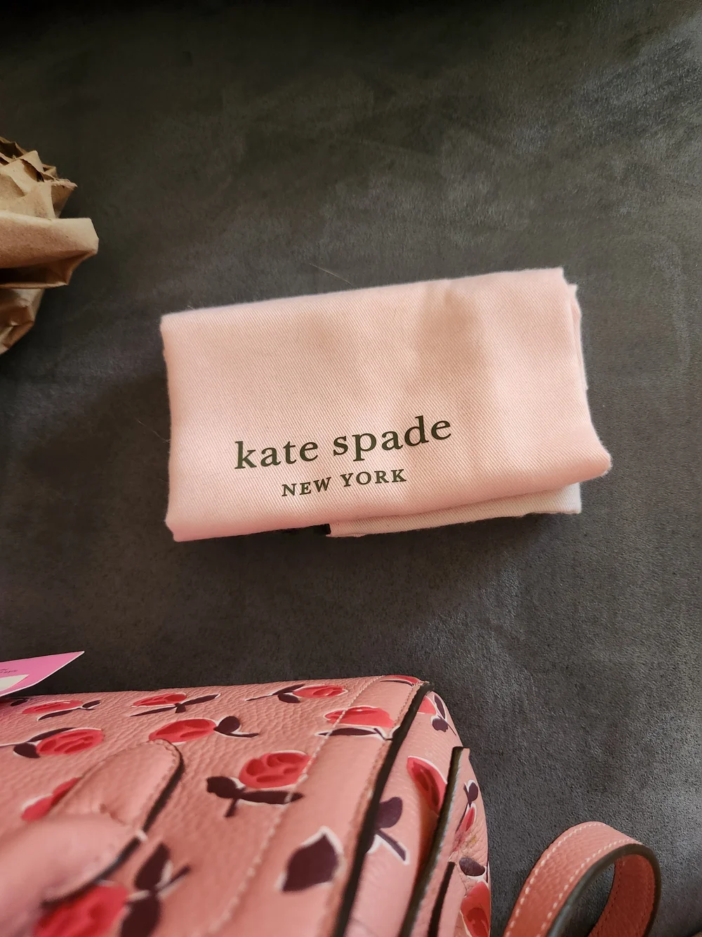 Kate Spade Knott Ditsy Rose Leather Satchel